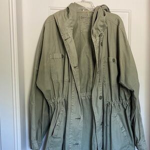 American Eagle Outfitter Green Utility Style Jacket